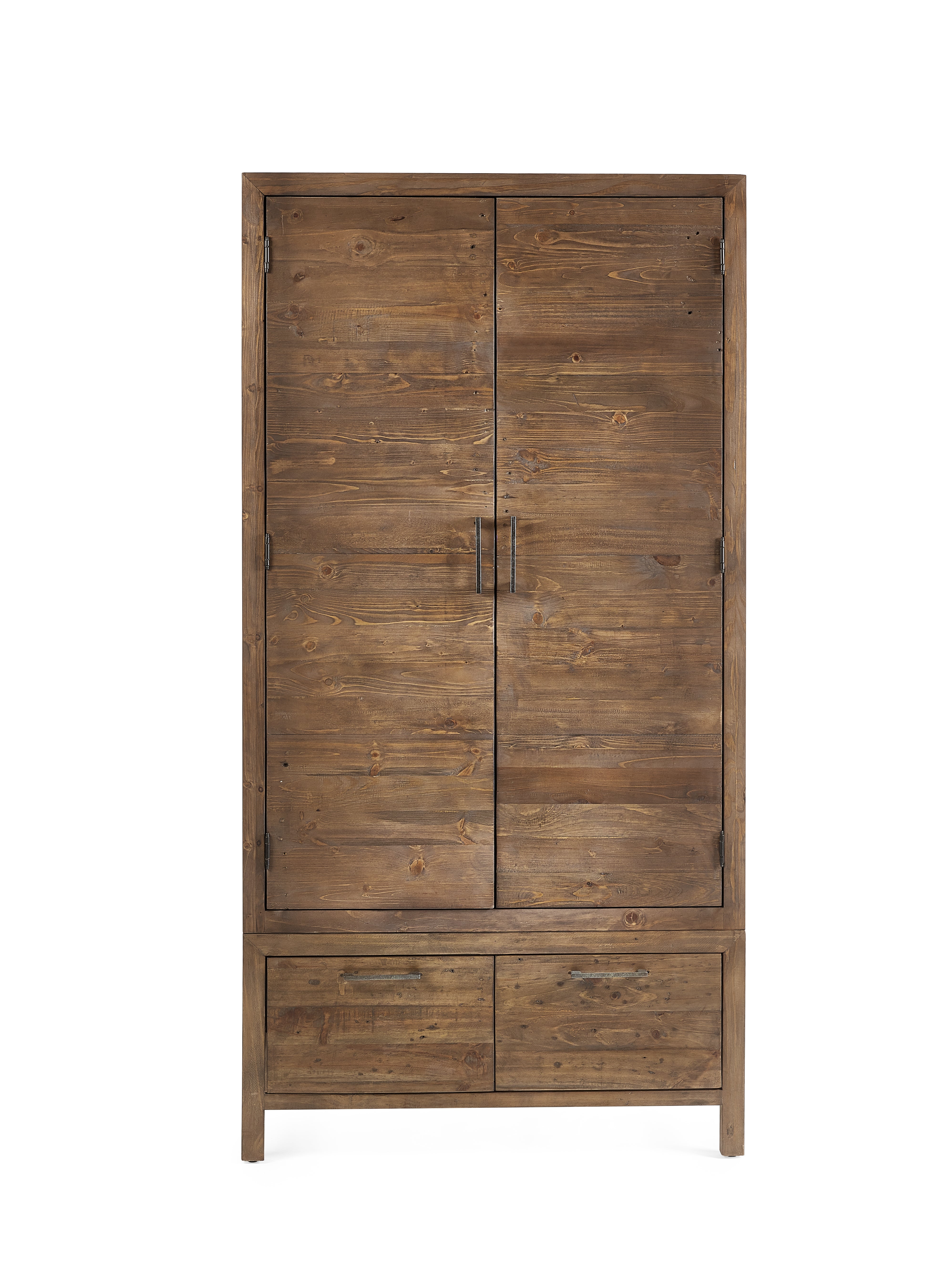 Barnes Pine Wood Double Wardrobe
